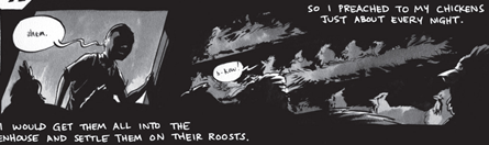 preached to chickens