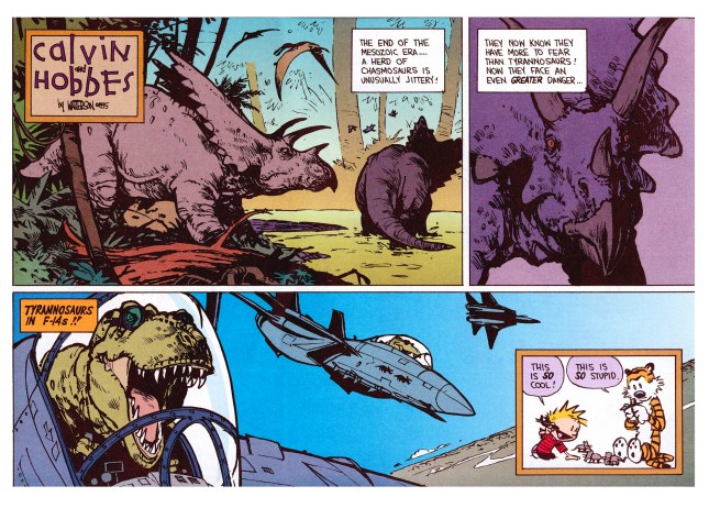 tyrannosaurs in f-14s